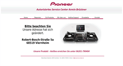 Desktop Screenshot of brueckner-pioneer.de