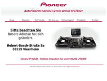 Tablet Screenshot of brueckner-pioneer.de